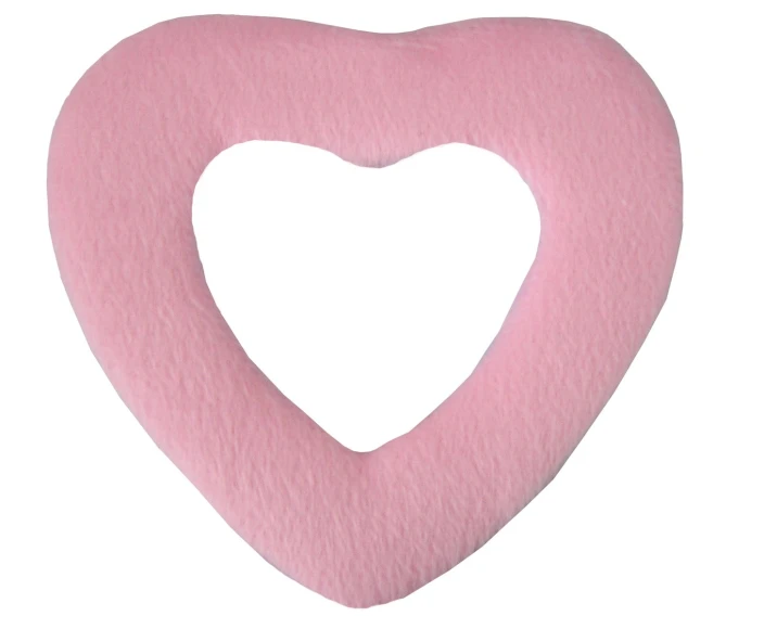 a pink heart shaped object with no outline