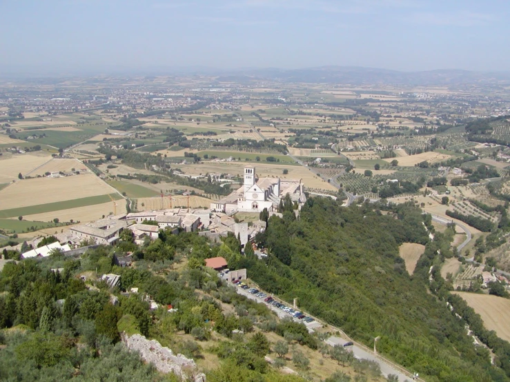 a po taken from an observation point of the castle