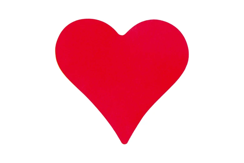 an image of a red heart that is very simple