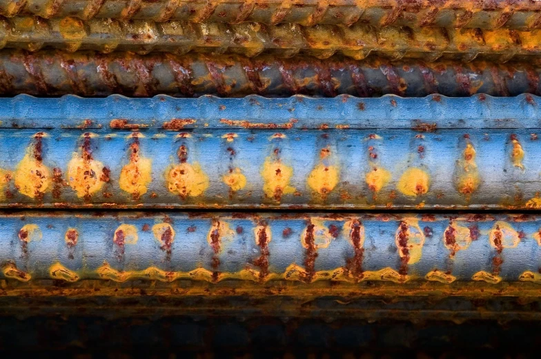 a background of a rusty metal structure with rusted paint