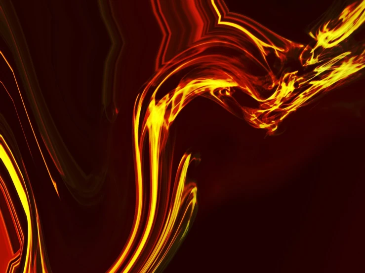 colorful fire and bright streaks on a black background