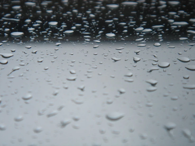 a close up po of raindrops on a window