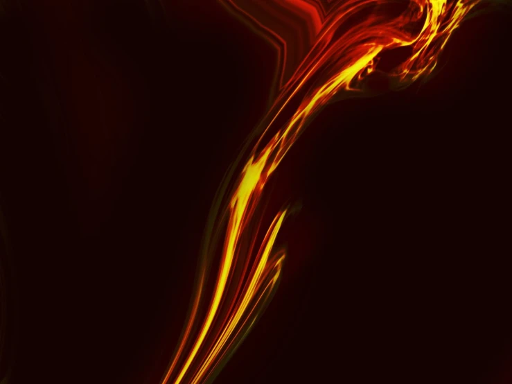 a close up of a red and yellow light painting