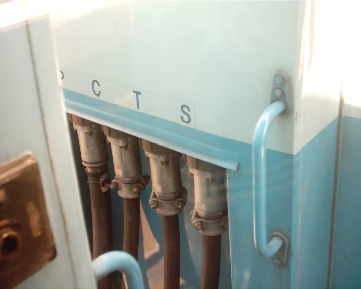 close up of pipes coming from a heating water heater