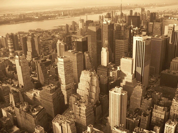 an aerial s of many buildings in the city