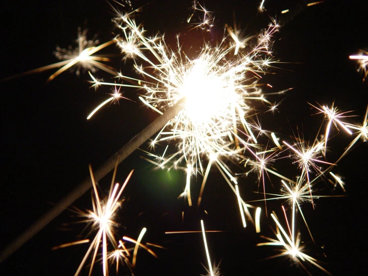 a fireworks that is turned on and turned on