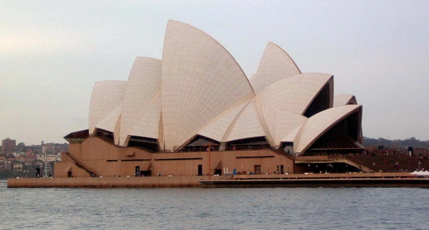 a po of the sydney opera house taken from the water