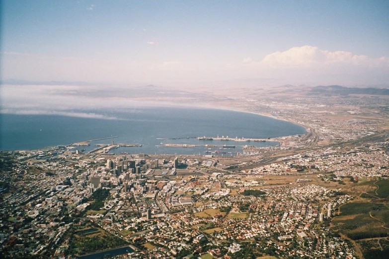 a large body of water that is near land