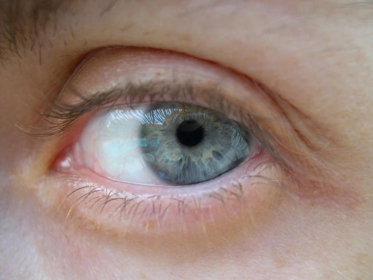 a close - up po of the iris of someones eye