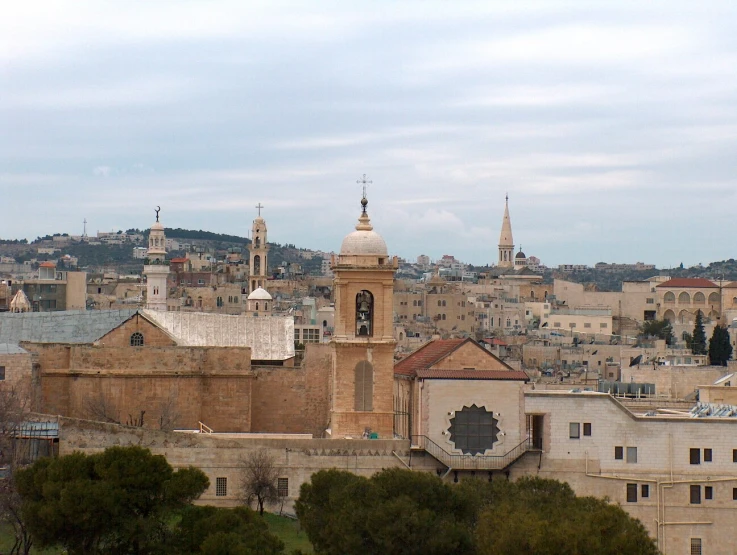 the city of a major european city with many churches