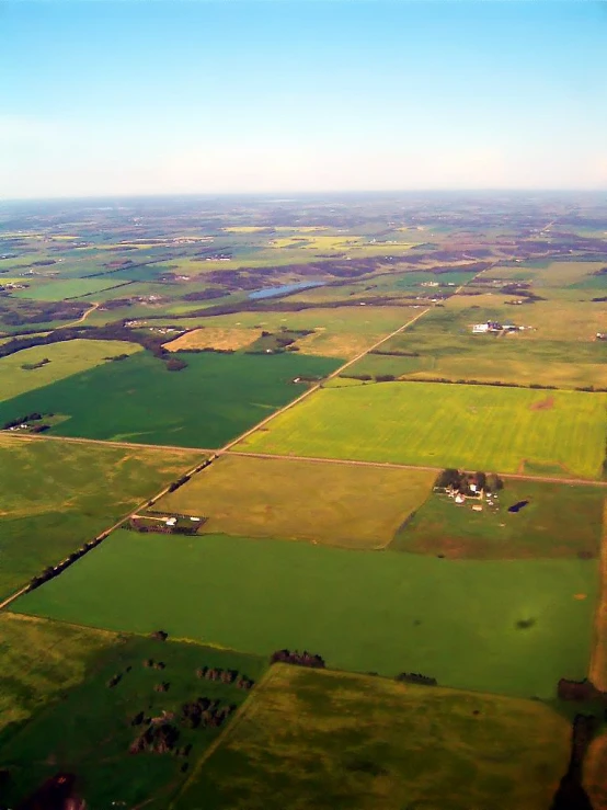 an aerial view from above of the countryside