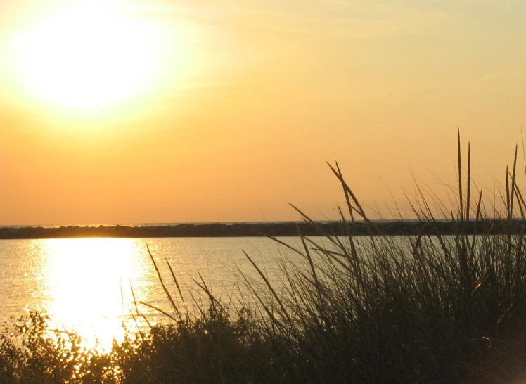 a man riding a bike near the ocean at sunset