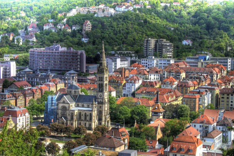 the city is full of old buildings in its urban environment