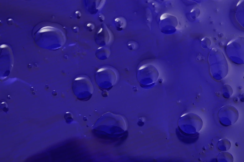 some droplets of water are seen in the blue