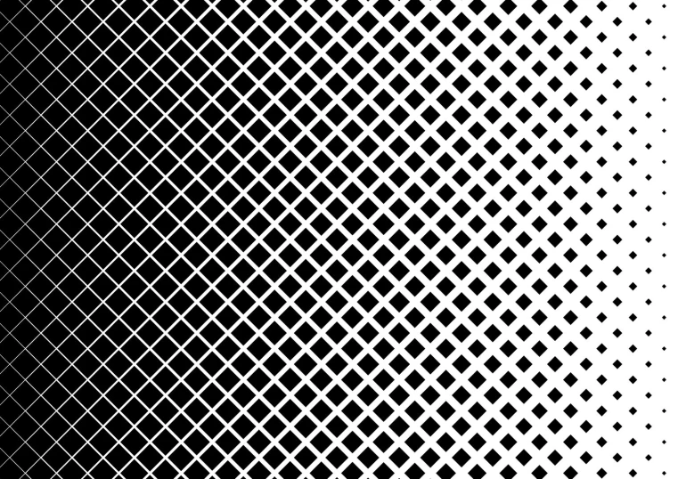 a black and white dotted design with squares