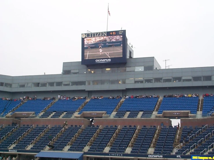 empty stadium bleachers during a baseball game