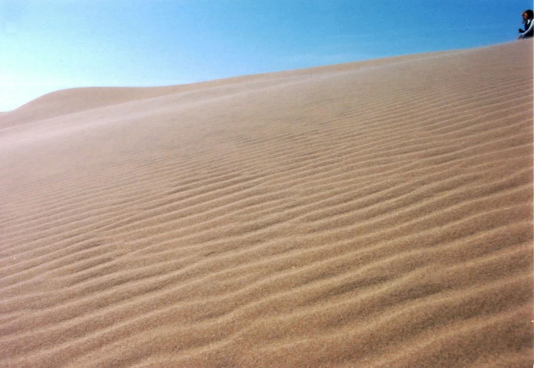 a large expanse of sand dunes in the desert