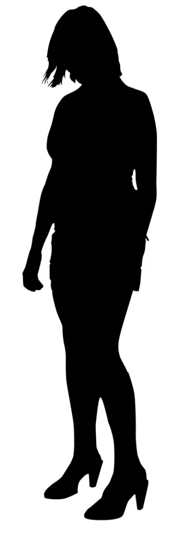a silhouette man with his arms crossed and a backpack in his hand