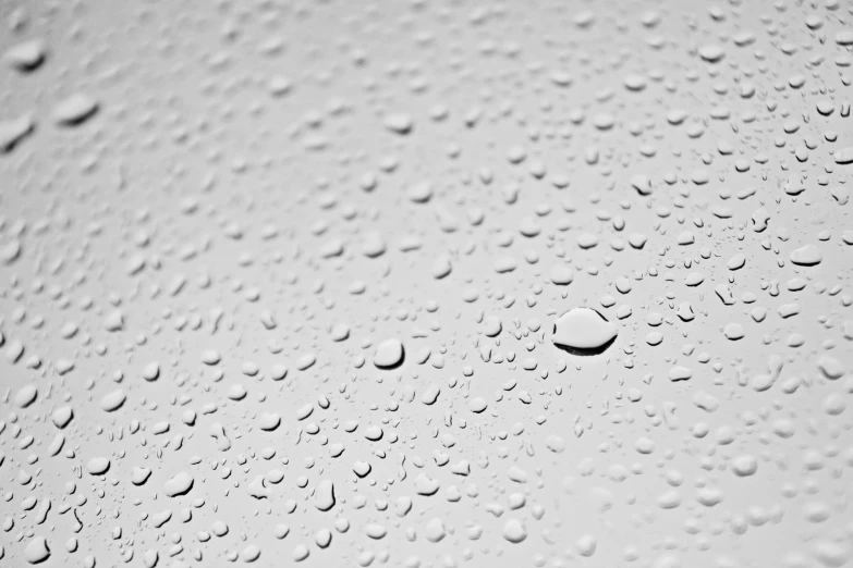 droplets on a window, some in the sky