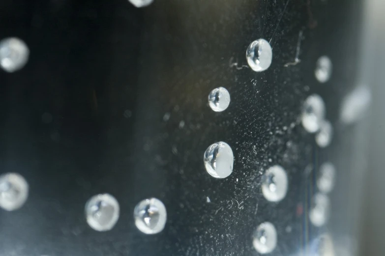 rain drops that are all over the surface