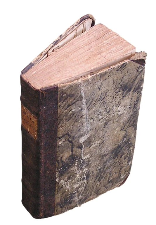 an old book has been turned into a book