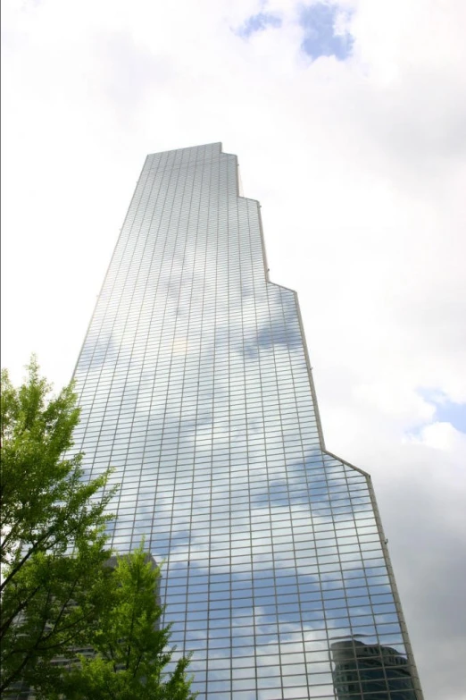 the tower structure has a few reflections on it