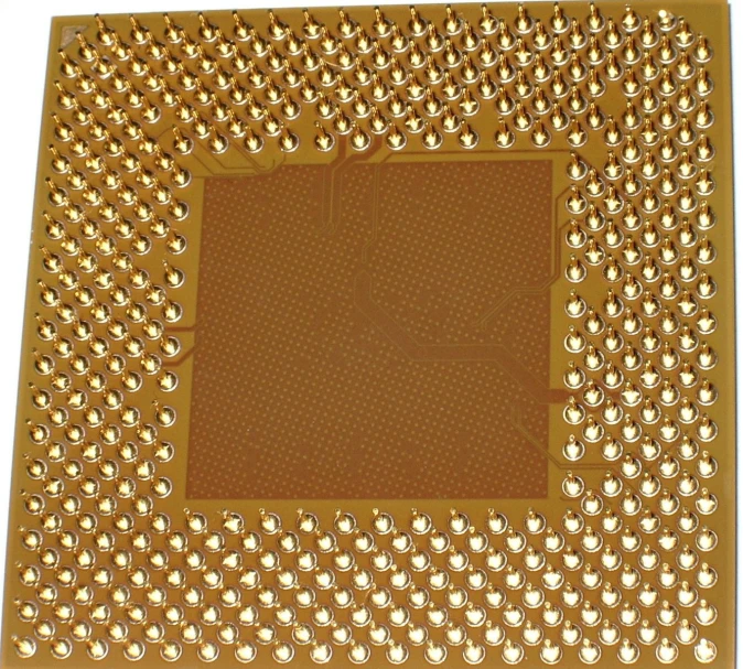 a close up view of a cpu chip