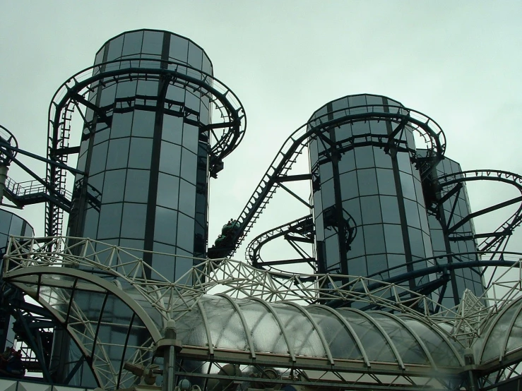 an industrial steel plant on an overcast day