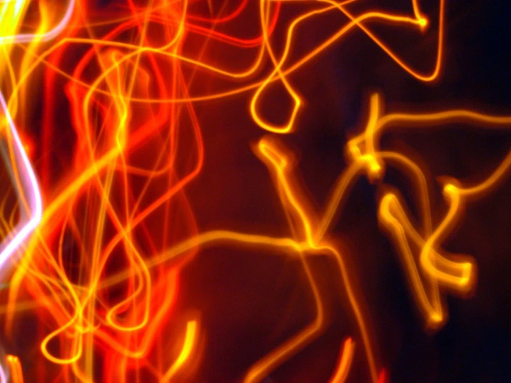 a po of abstract light painting with bright colors