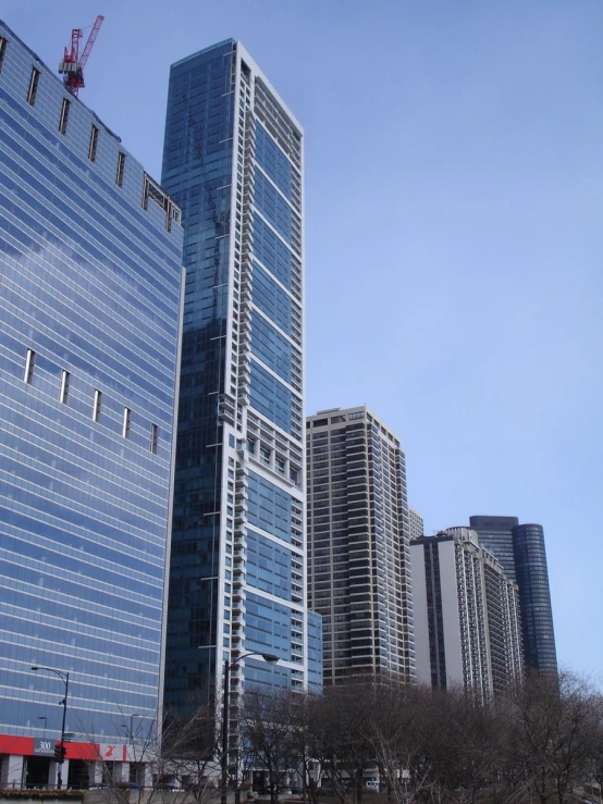 a building that has a crane on top