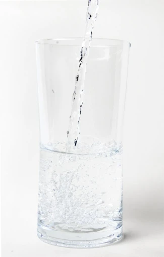 there is a glass full of water