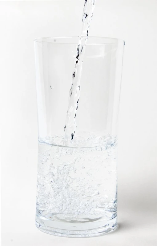 there is a glass full of water