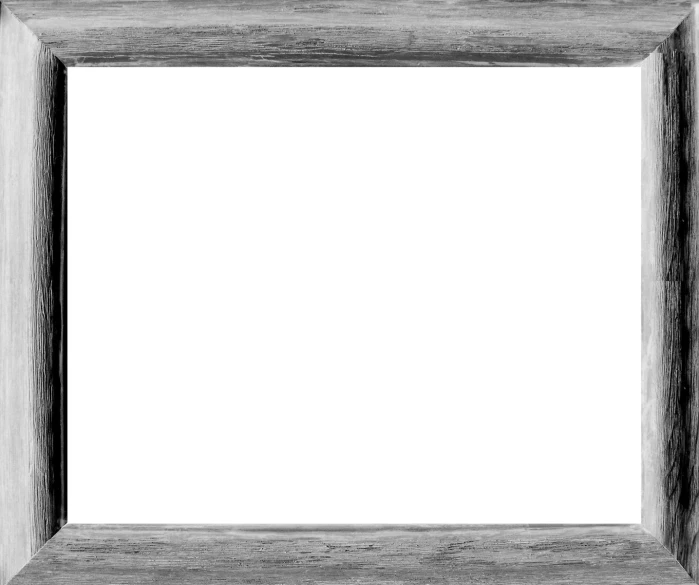 a white po frame with an empty white square