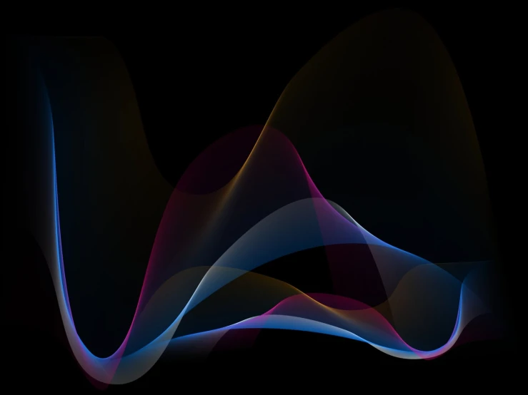 wavy background with different colors and curves