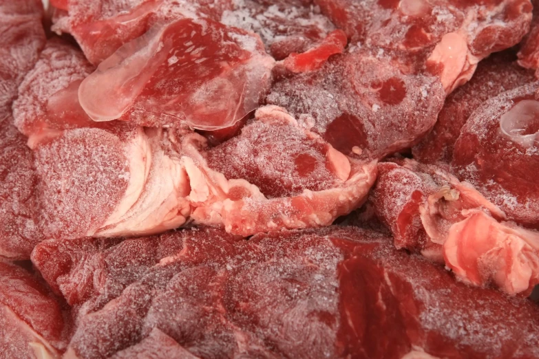 meat that is covered with ice for sale