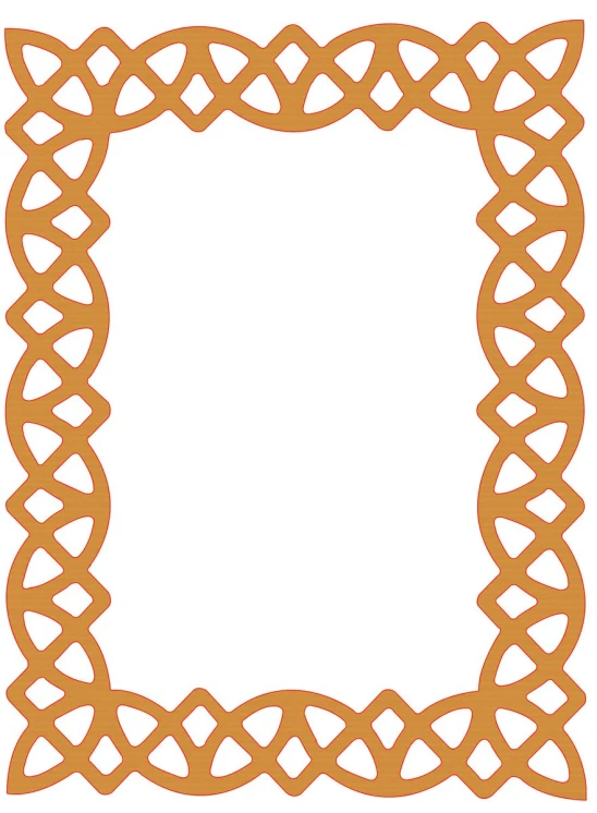 a celtic frame on a white background