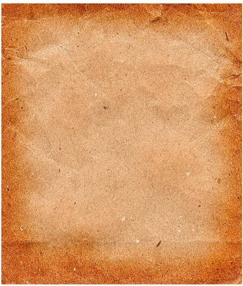 a light brown paper with a small amount of ink