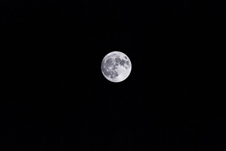 the full moon with some dark skies in it