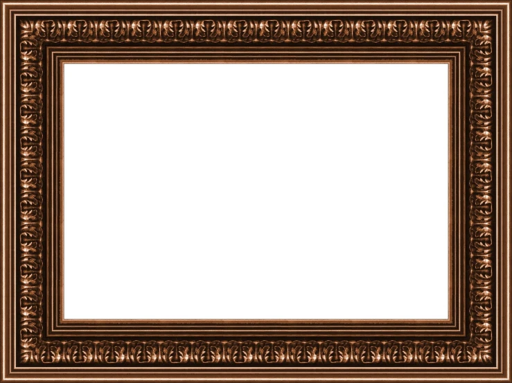 a frame made up of squares of gold paint
