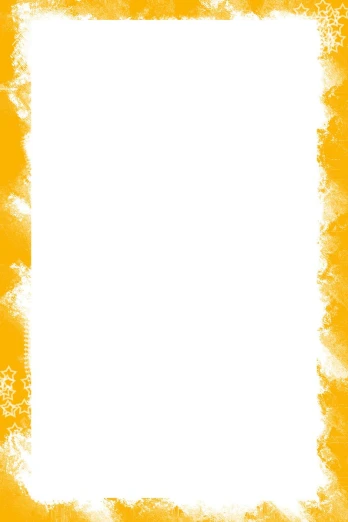 a square frame with yellow and white paint on it