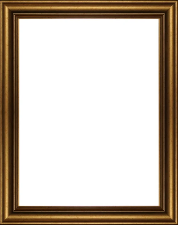 a brown framed po with an empty space on the wall