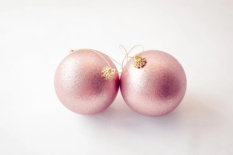 some christmas ornaments that are placed on top of each other