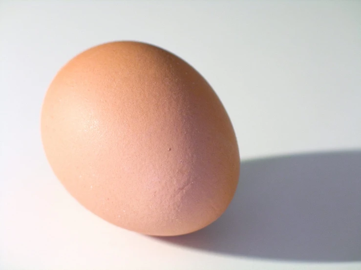 an egg that has been placed on a table