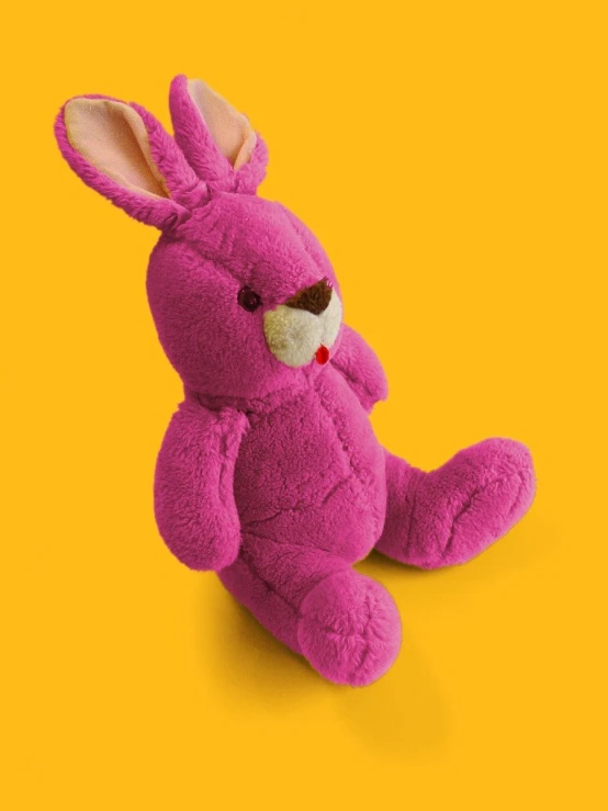 this is a closeup picture of a pink bunny