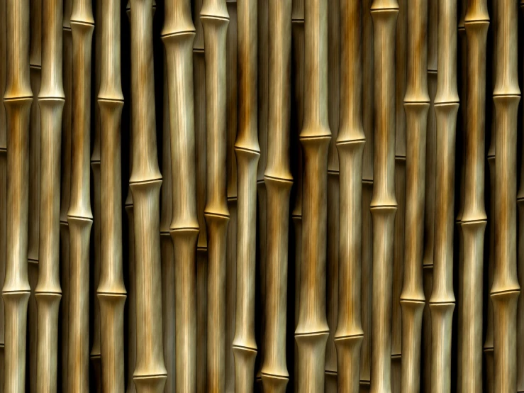 the texture of the bamboo of the structure