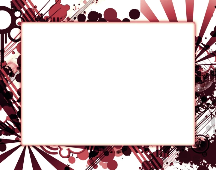 a blank banner with abstract design