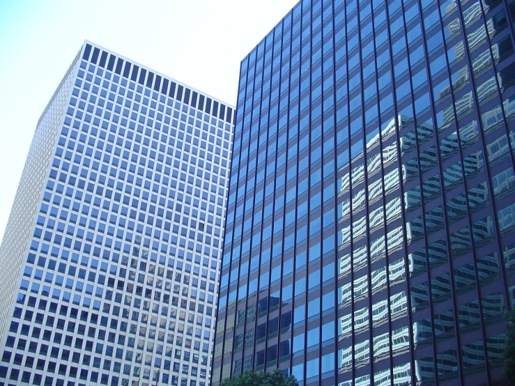 a group of building sit next to each other