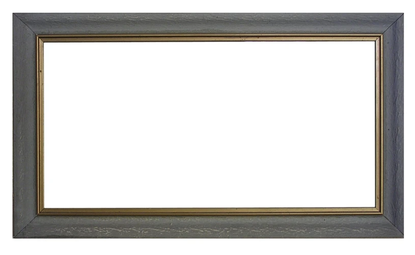 an old gold framed pograph on white