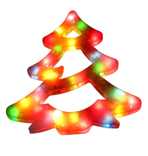 a lighted christmas tree shaped like a christmas tree