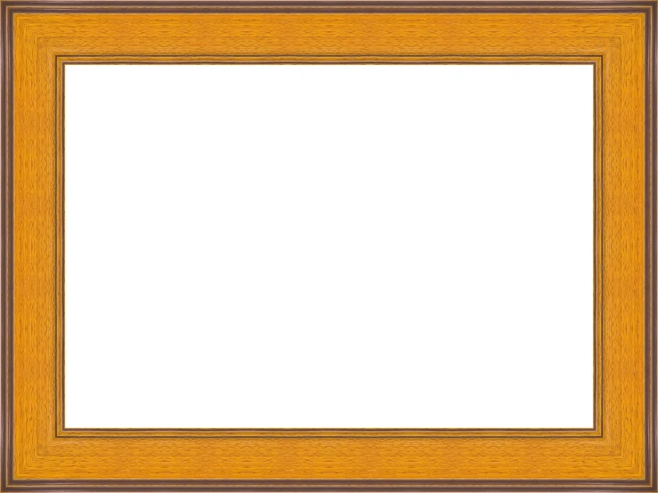 a golden frame with white background